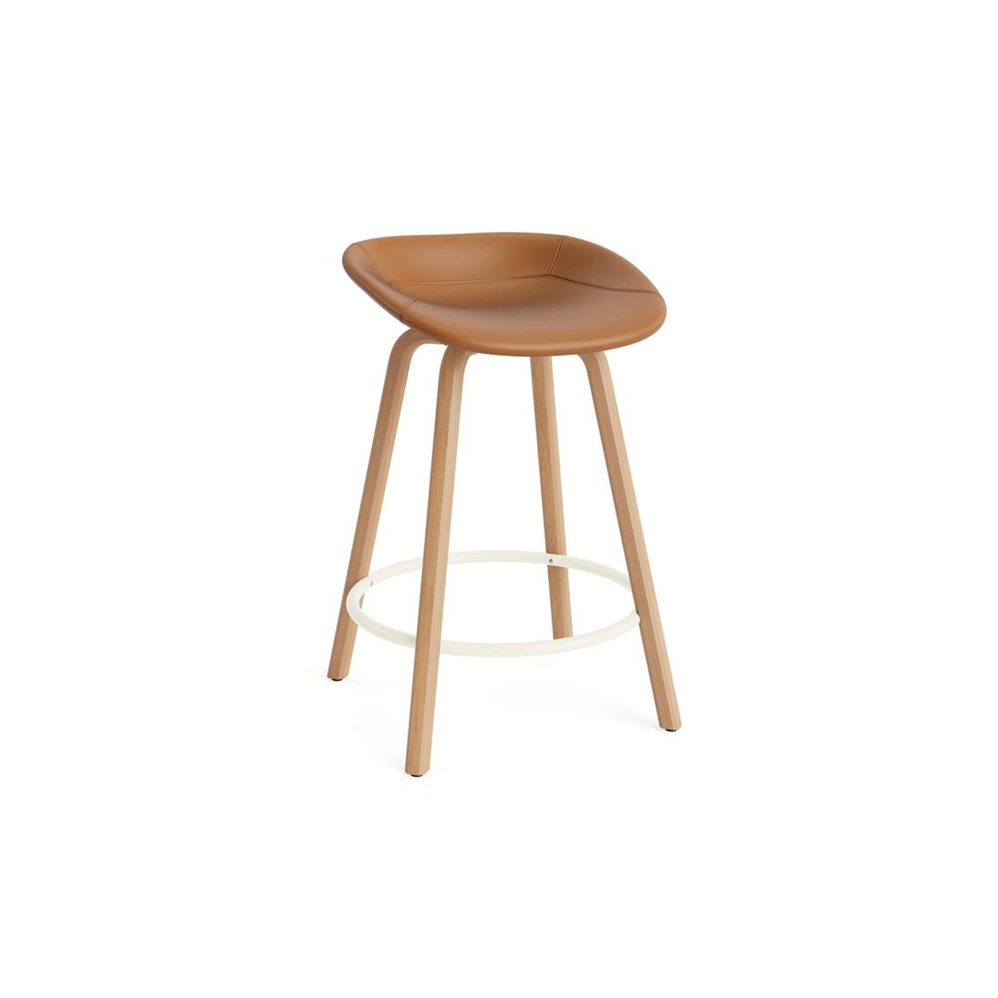 Mat Barstool Full Upholstery Beech - District Furniture