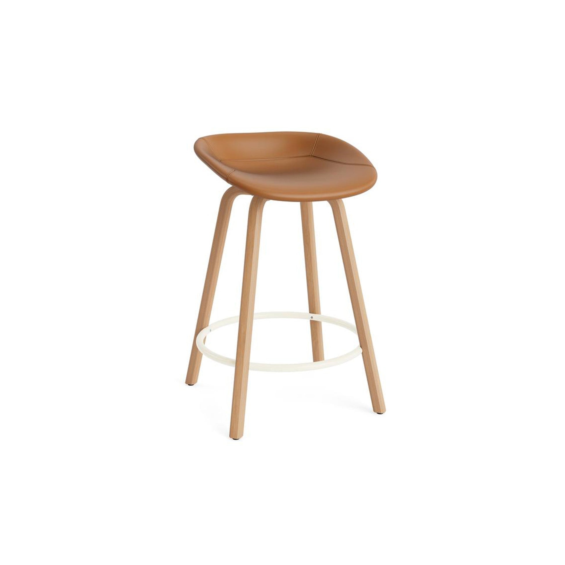 Mat Barstool Full Upholstery Beech - District Furniture