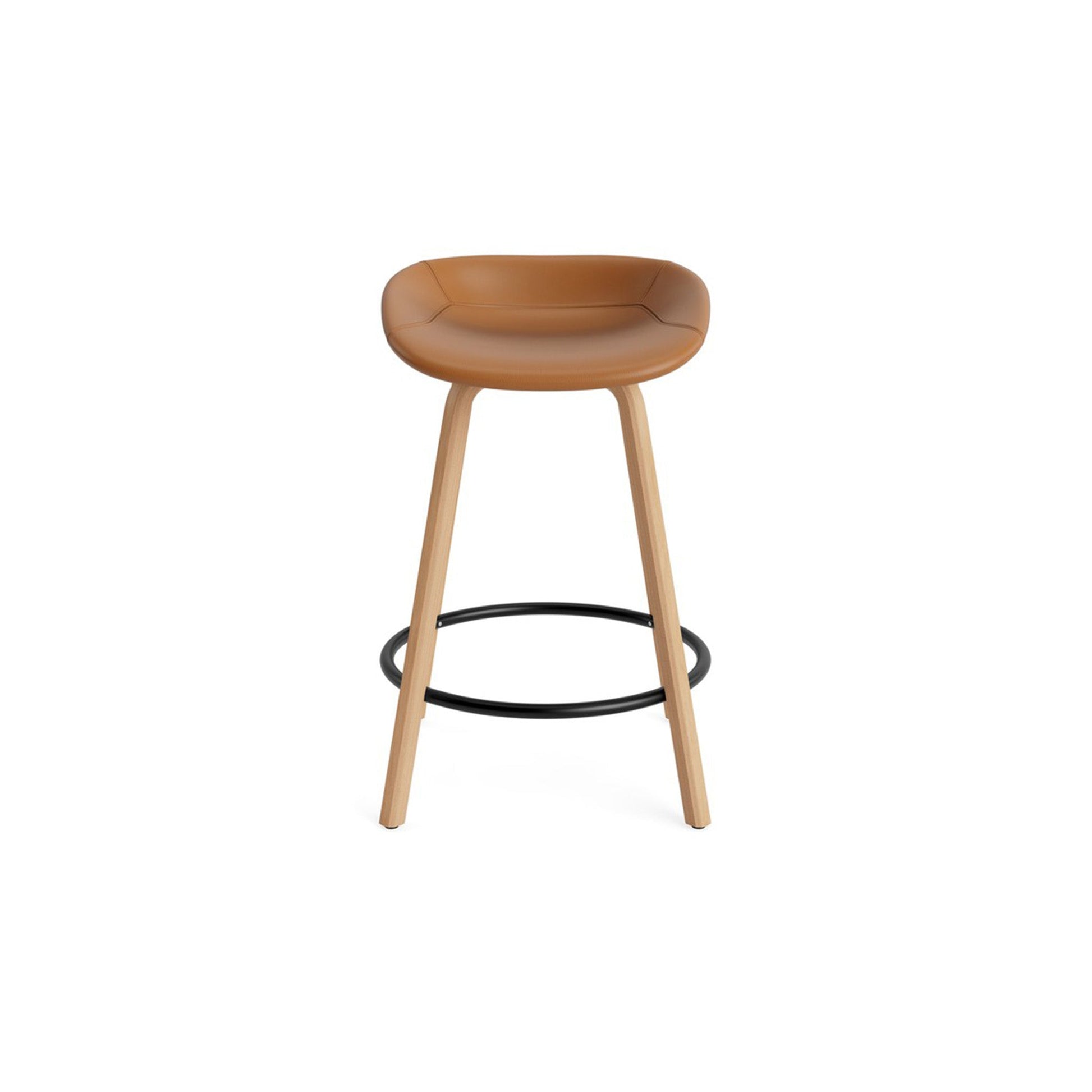 Mat Barstool Full Upholstery Beech - District Furniture