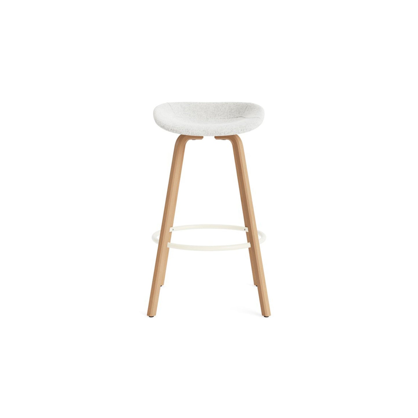Mat Barstool Full Upholstery Beech - District Furniture