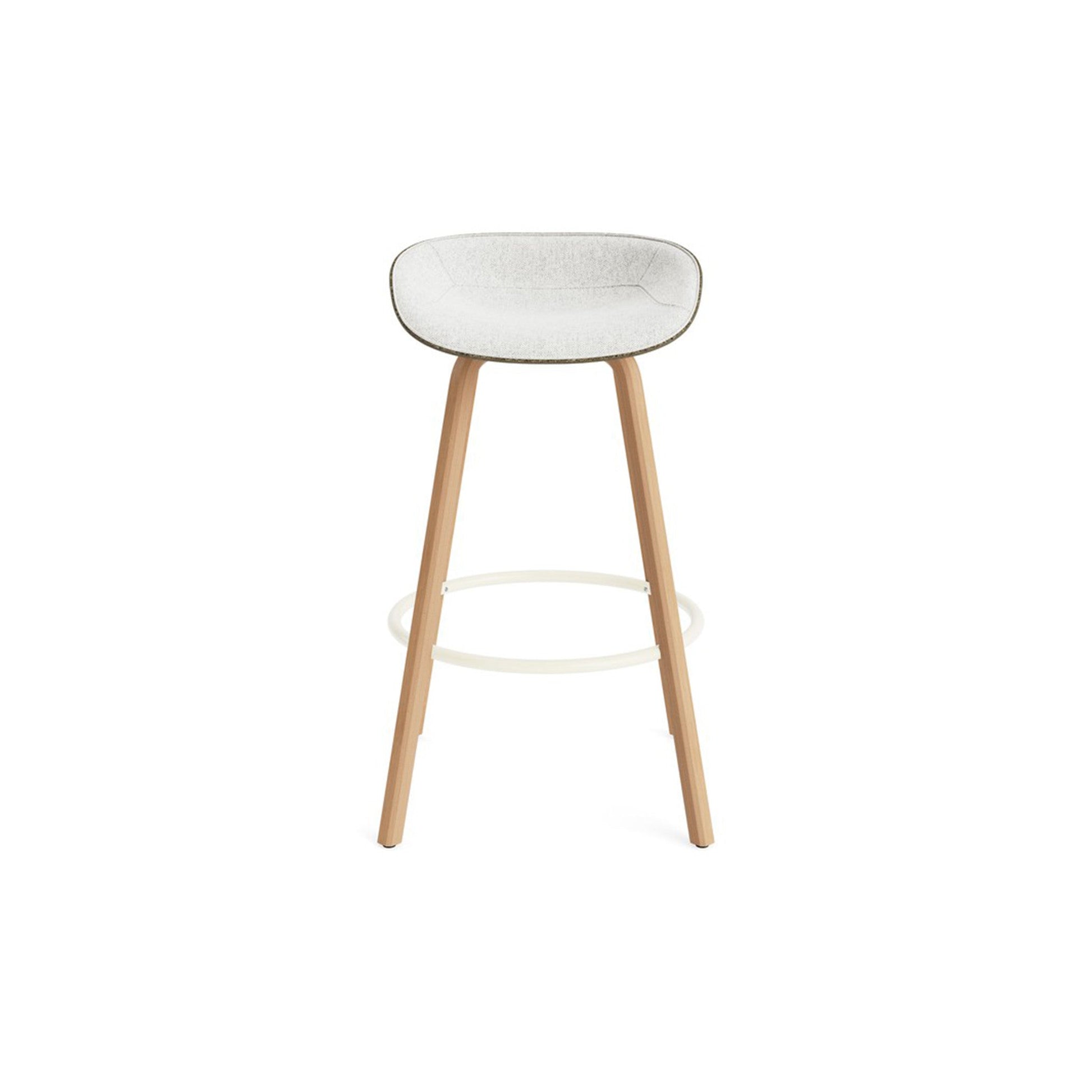 Mat Barstool Full Upholstery Beech - District Furniture