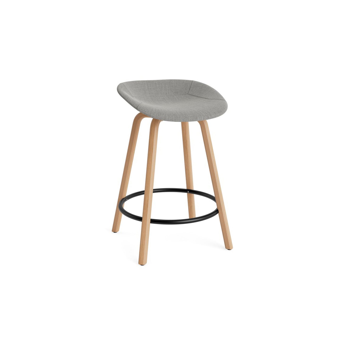 Mat Barstool Full Upholstery Beech - District Furniture
