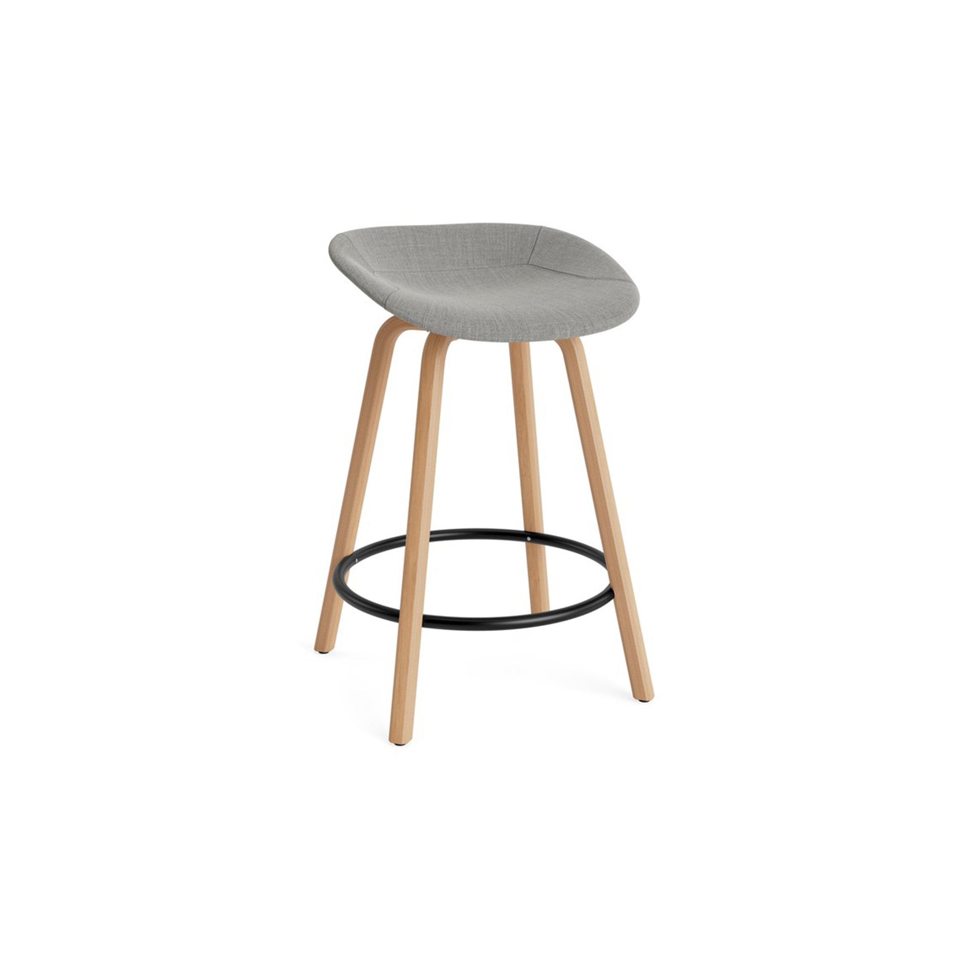 Mat Barstool Full Upholstery Beech - District Furniture