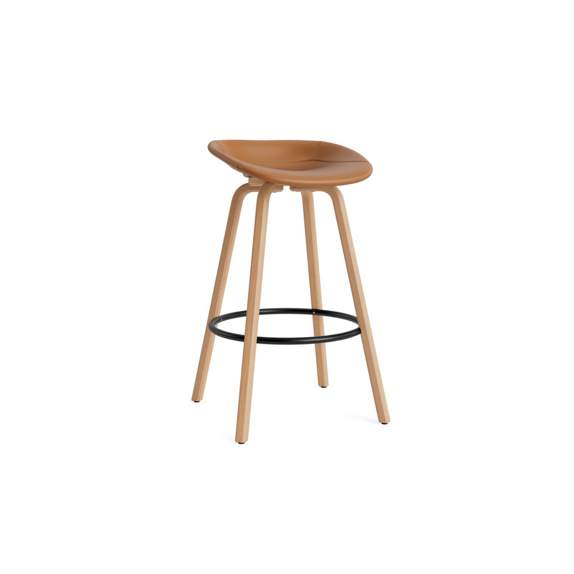 Mat Barstool Full Upholstery Beech - District Furniture
