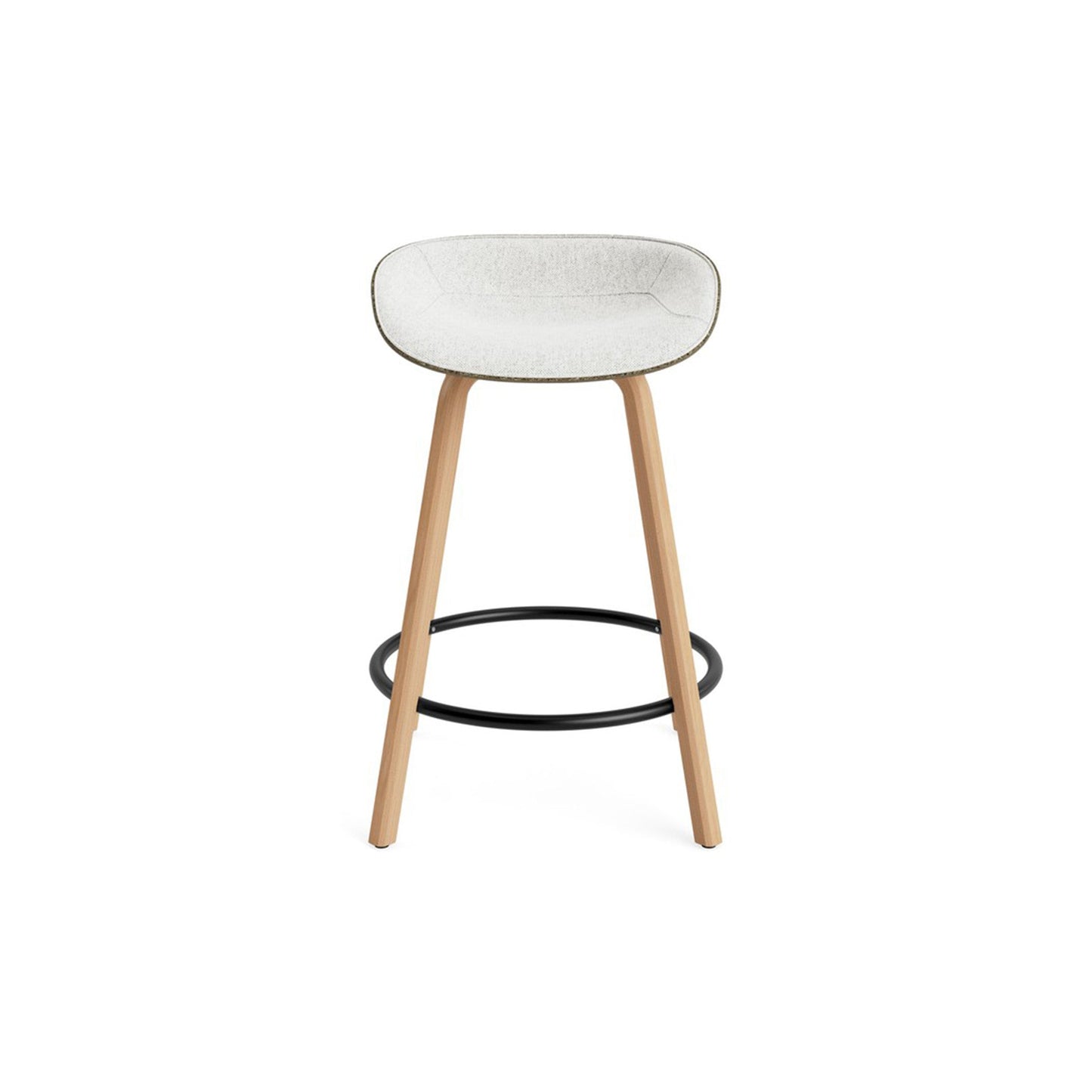 Mat Barstool Full Upholstery Beech - District Furniture