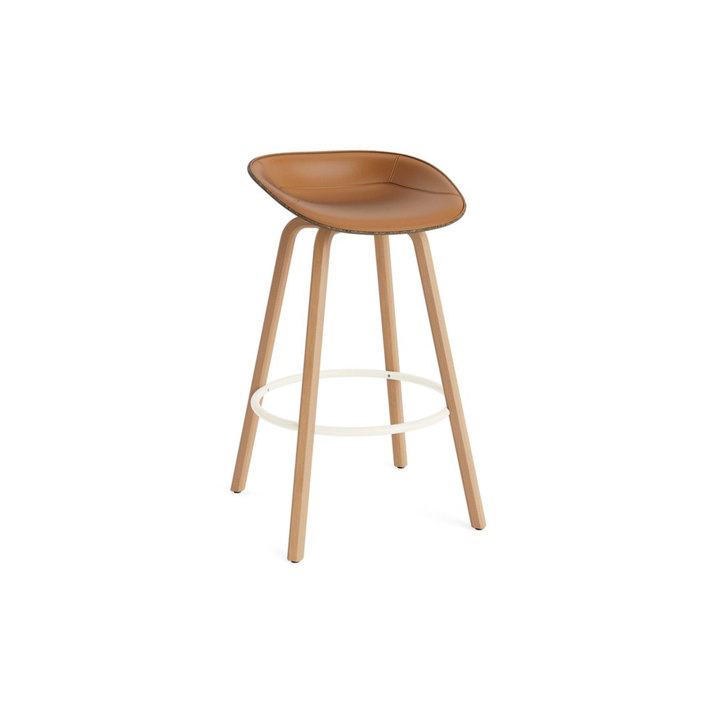 Mat Barstool Full Upholstery Beech - District Furniture