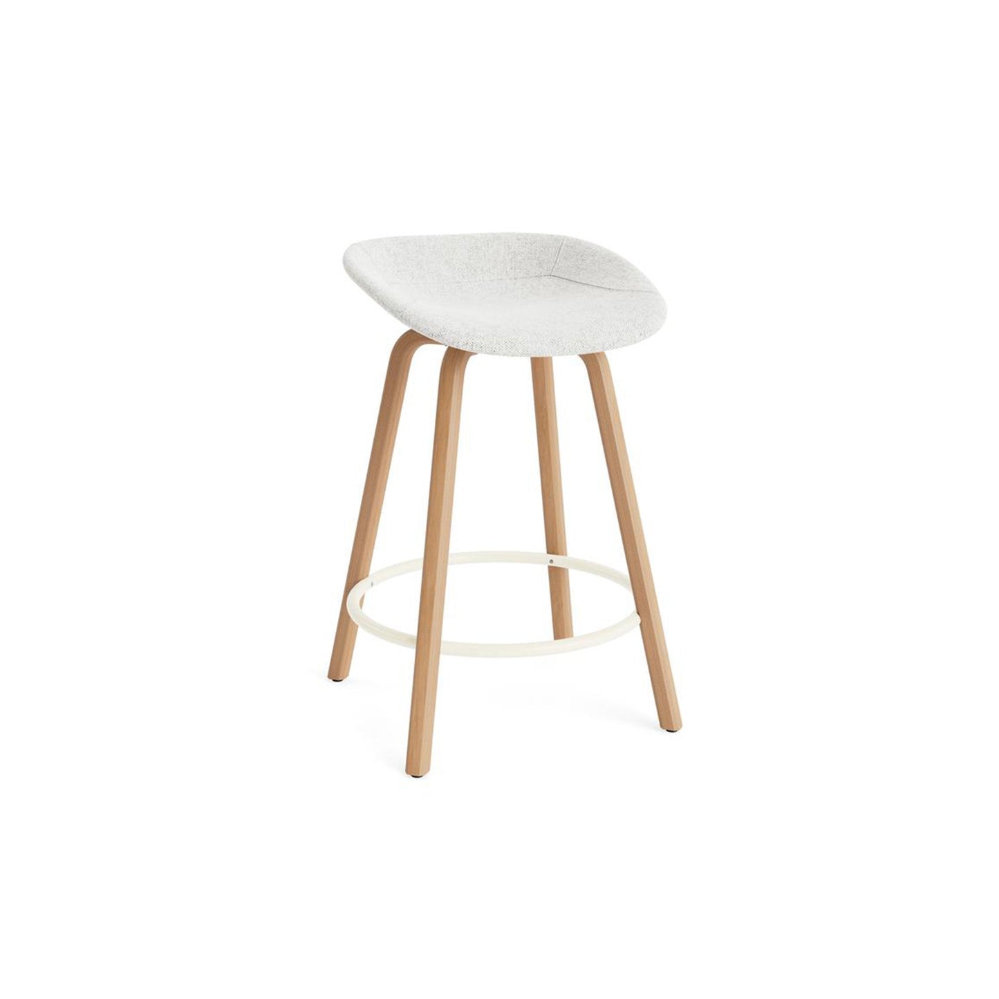 Mat Barstool Full Upholstery Beech - District Furniture