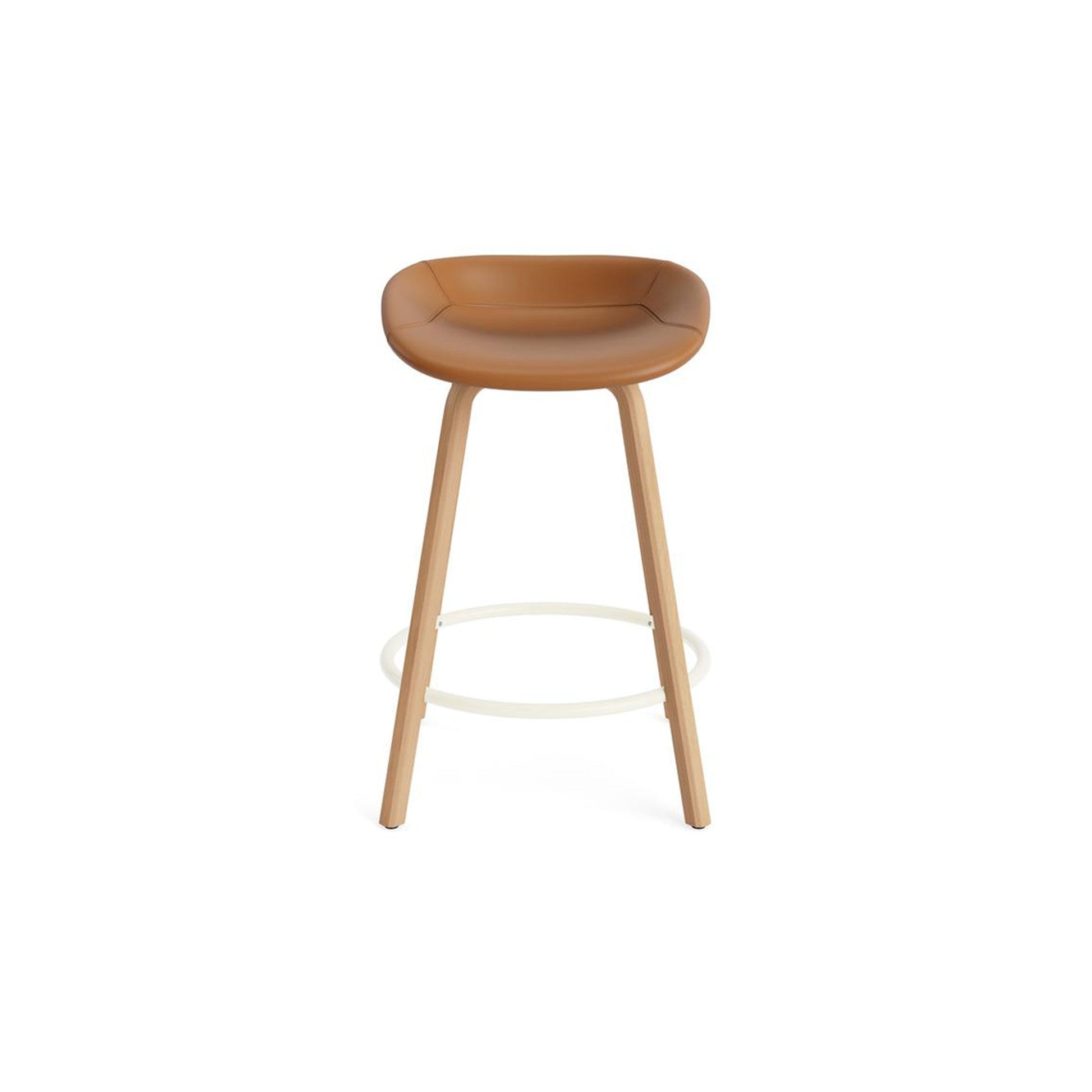 Mat Barstool Full Upholstery Beech - District Furniture