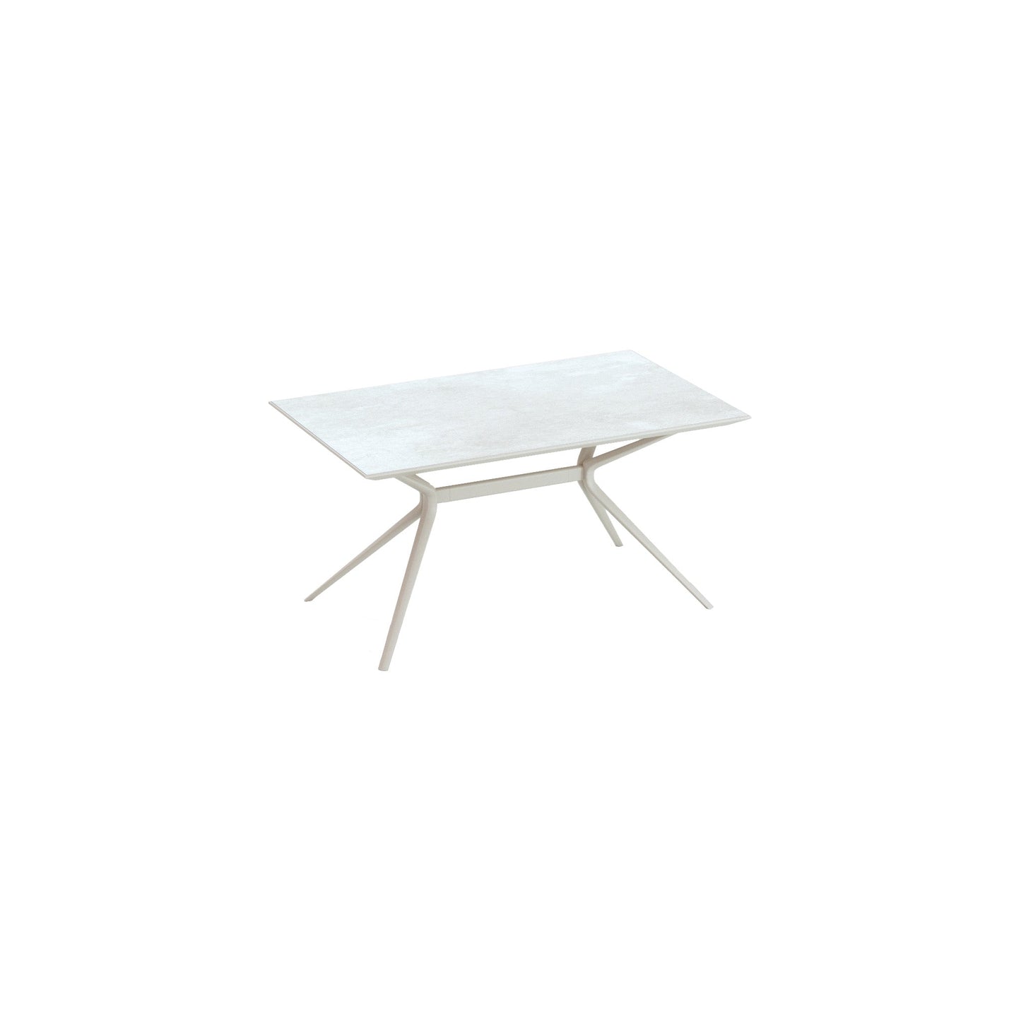 Moai Rectangle table with top in porcelain stoneware - District Furniture
