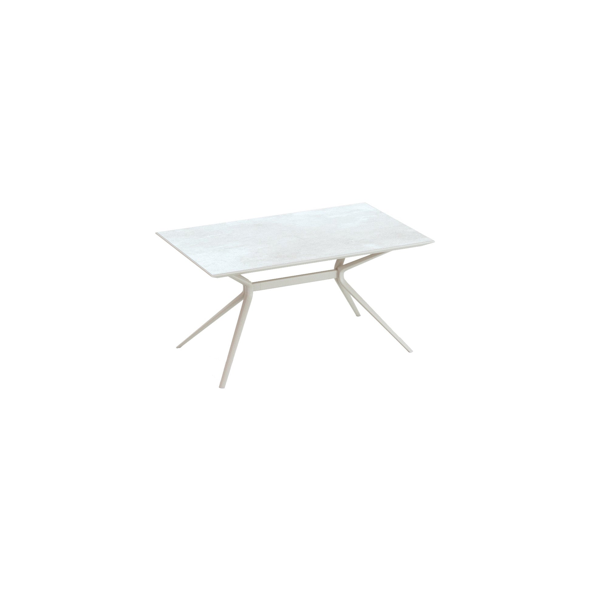 Moai Rectangle table with top in porcelain stoneware - District Furniture