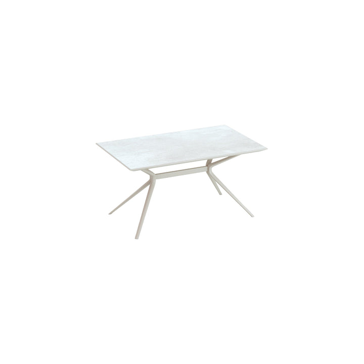 Moai Rectangle table with top in porcelain stoneware - District Furniture