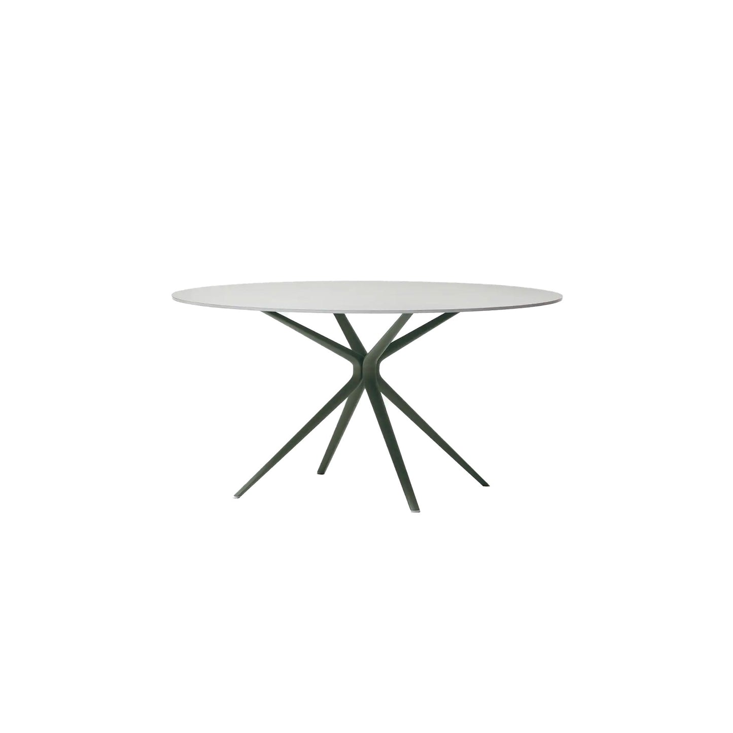 Moai Round table with top in porcelain stoneware - District Furniture