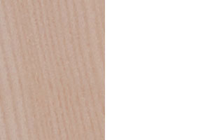 Natural Ash / White Lacquered MDF