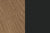 Black / Natural Oak