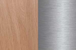 Natural Oak / Brushed Stainless Steel