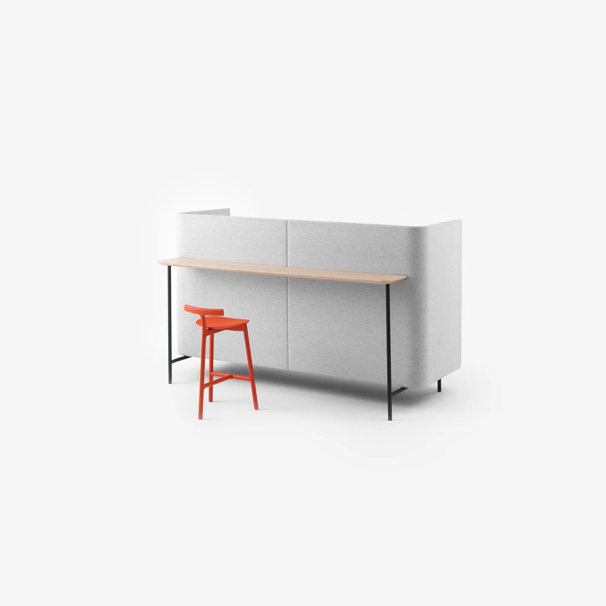 Navigate High Back Sofa With Leaner - District Furniture