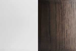 Smoked Oak / Opal Glass