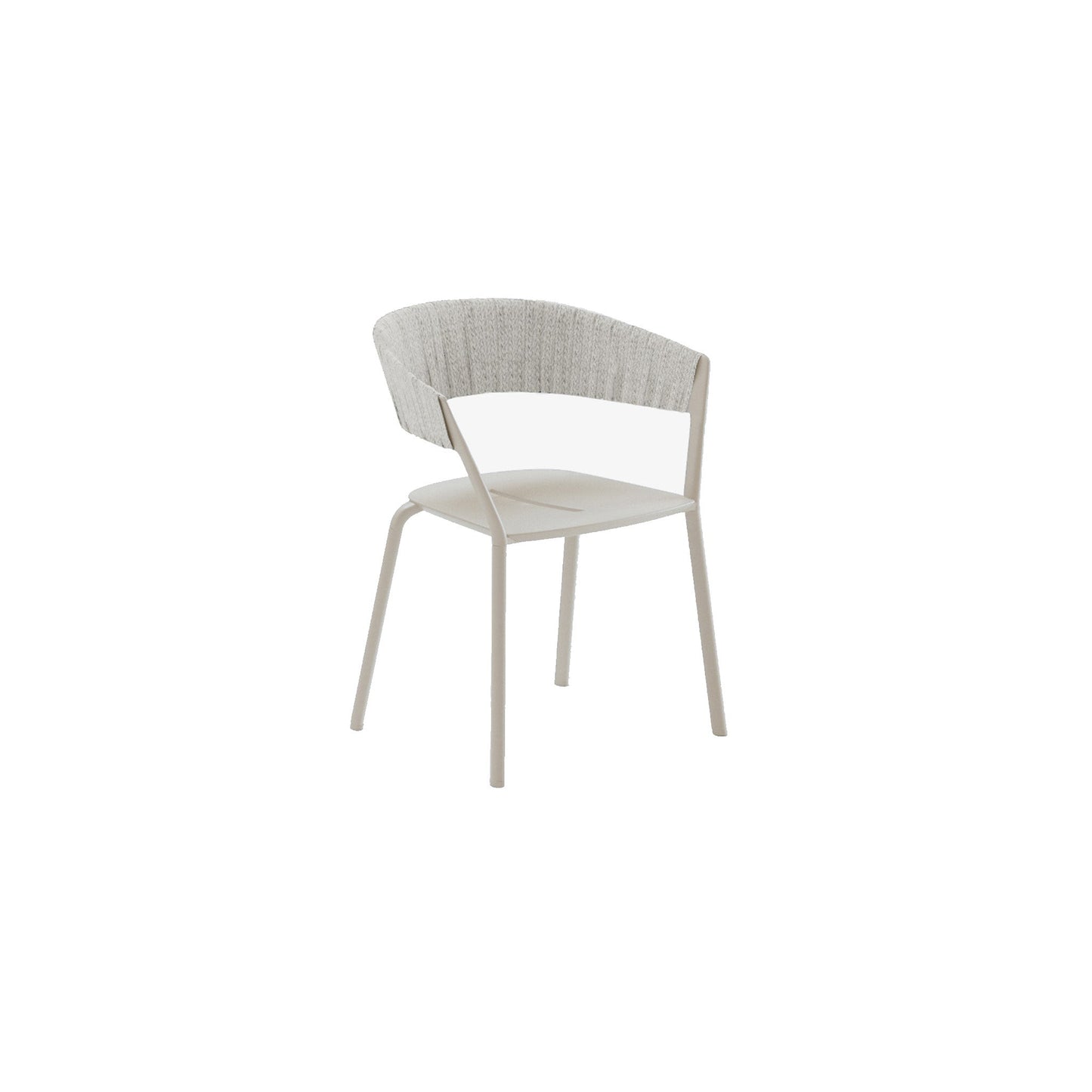 Ria Dining Armchair With Partially Woven Rope - District Furniture