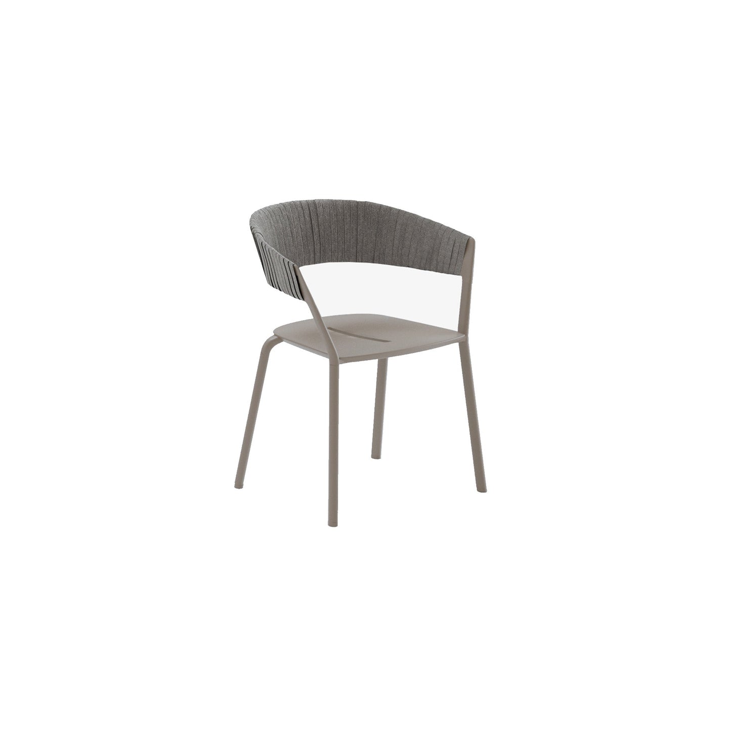 Ria Dining Armchair With Partially Woven Rope - District Furniture
