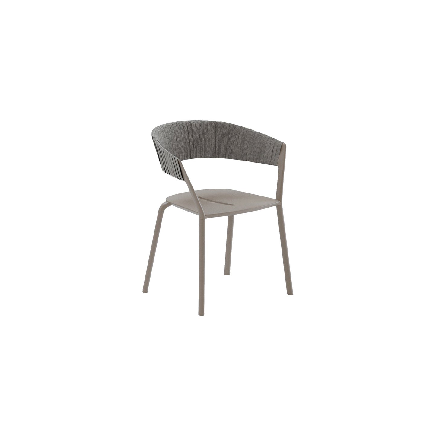Ria Dining Armchair With Partially Woven Rope - District Furniture