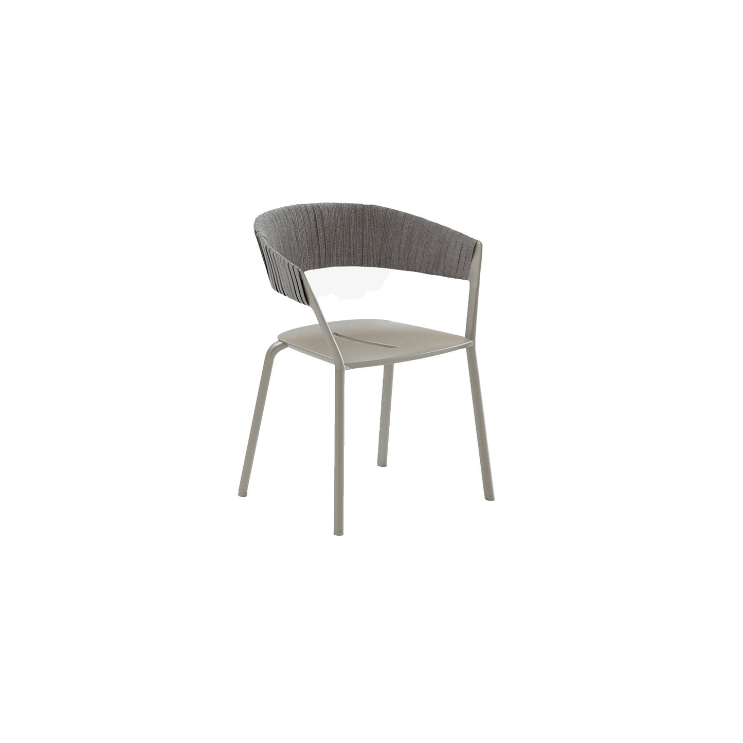 Ria Dining Armchair With Partially Woven Rope - District Furniture