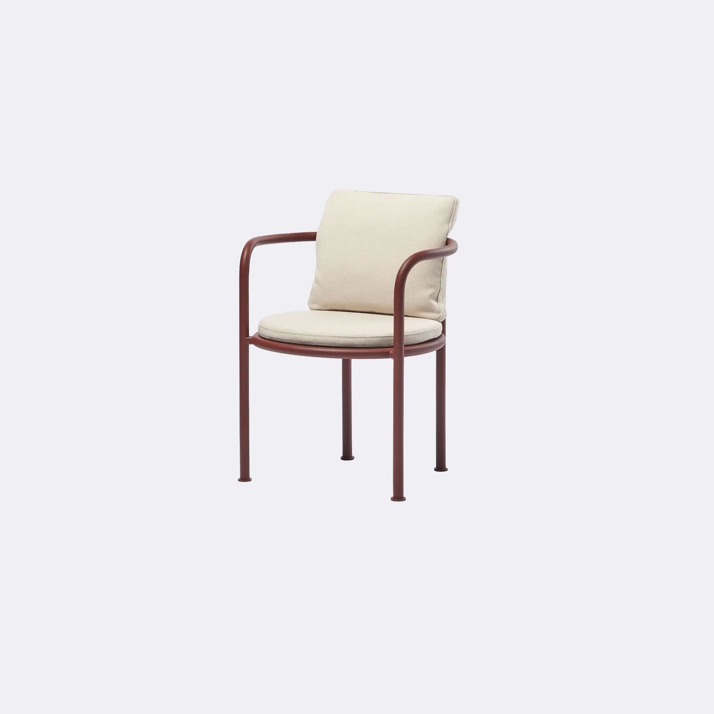 Roè Dining armchair with seat and backrest cushions - District Furniture
