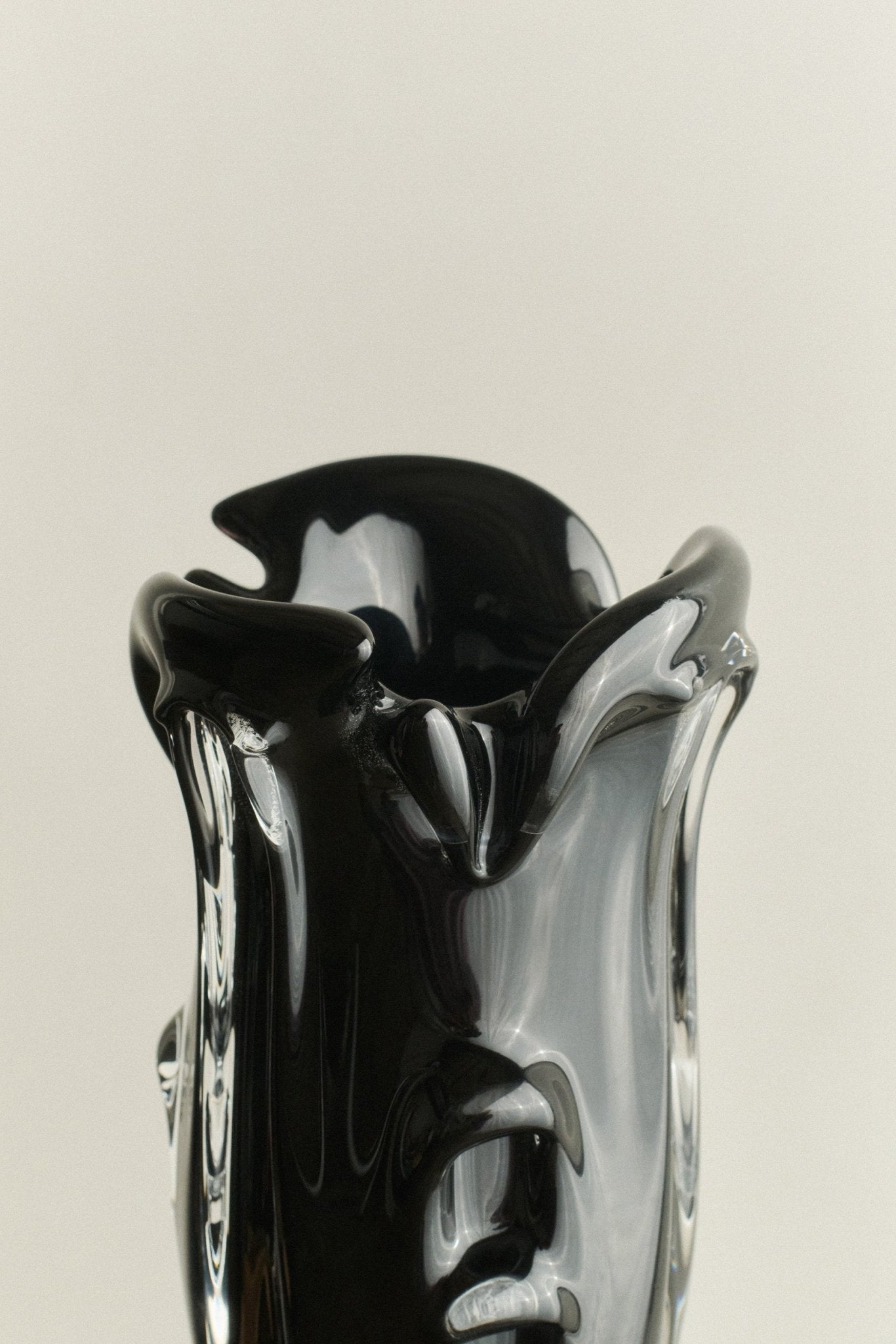 S.R. Vintage Drape Glass Vase - District Furniture