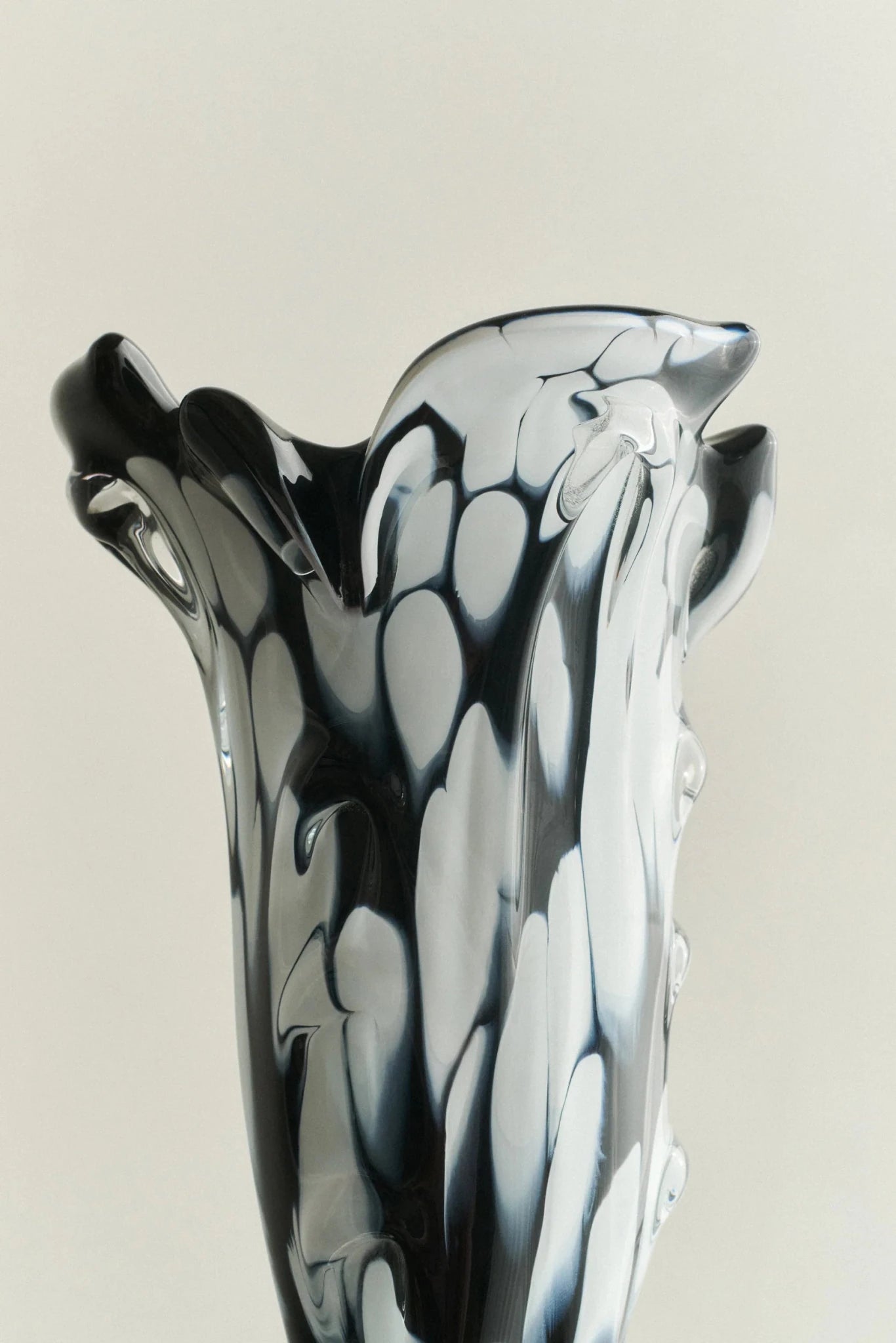 S.R. Vintage Drape Glass Vase - District Furniture