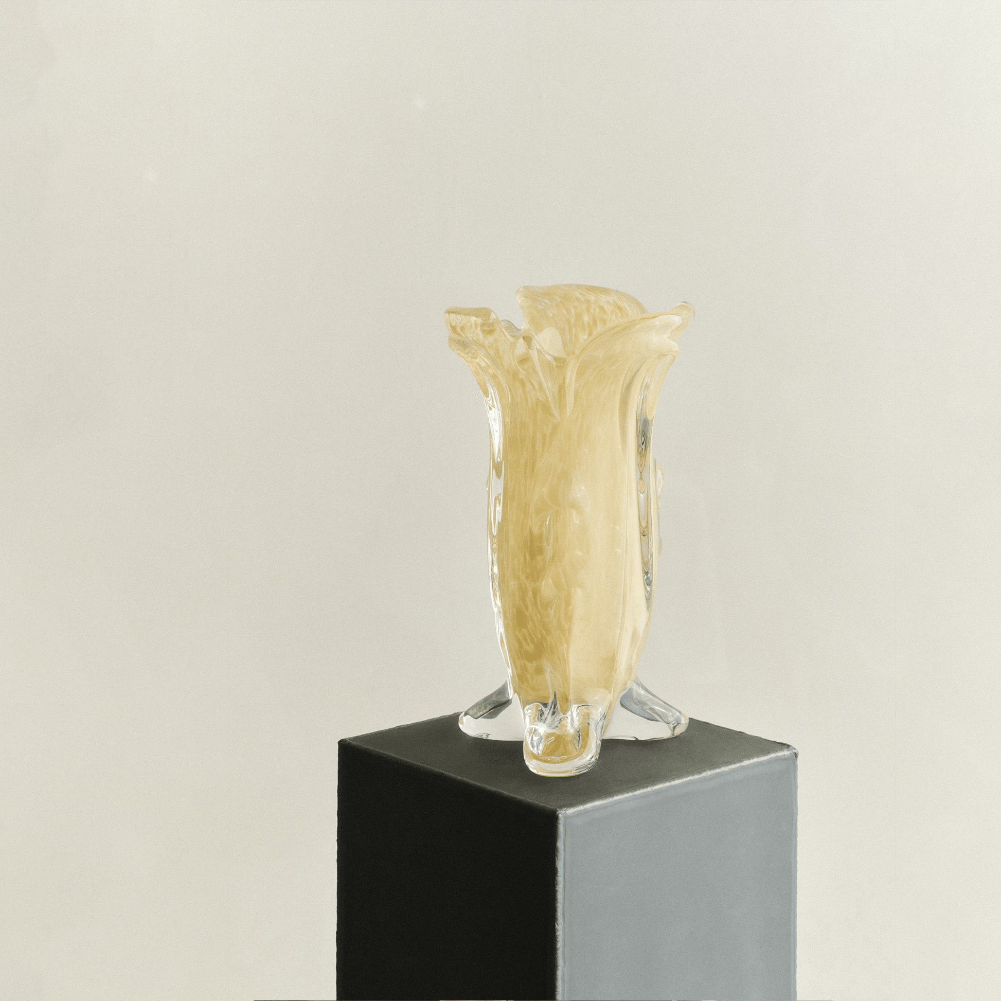S.R. Vintage Drape Glass Vase - District Furniture