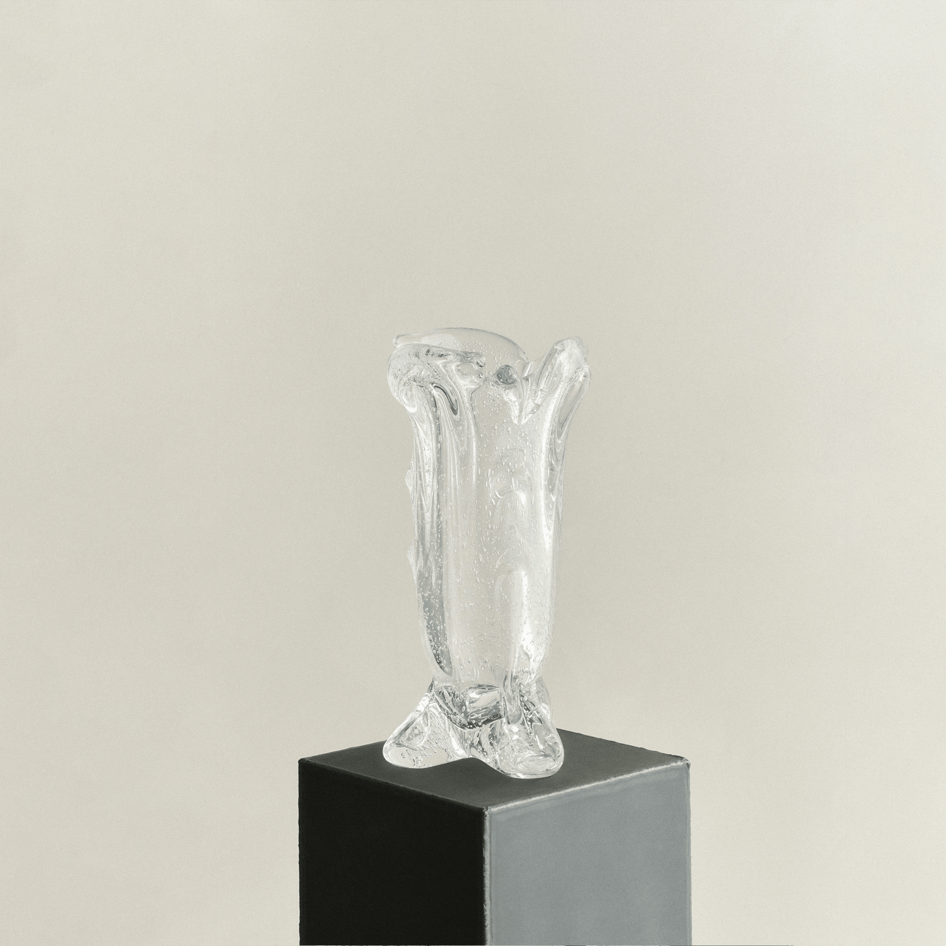 S.R. Vintage Drape Glass Vase - District Furniture