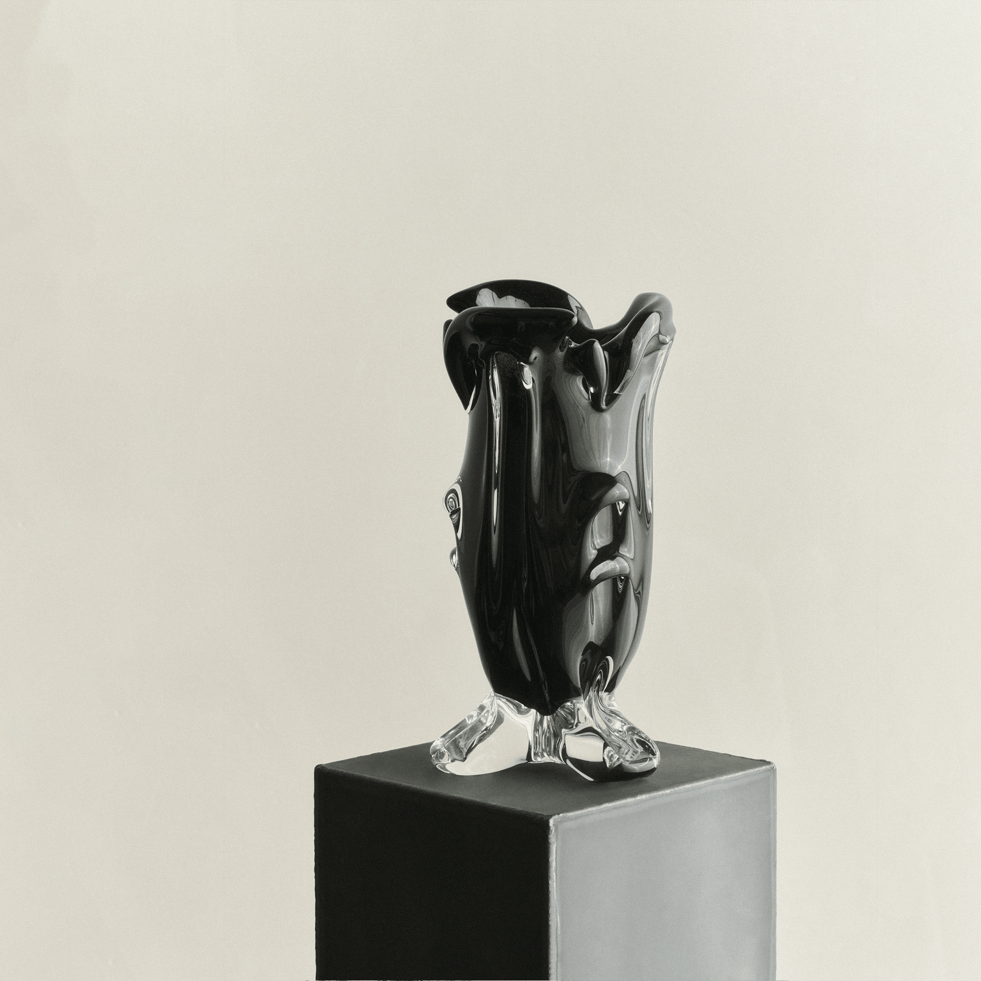 S.R. Vintage Drape Glass Vase - District Furniture