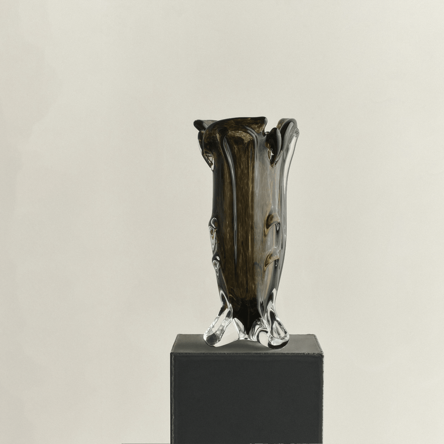 S.R. Vintage Drape Glass Vase - District Furniture