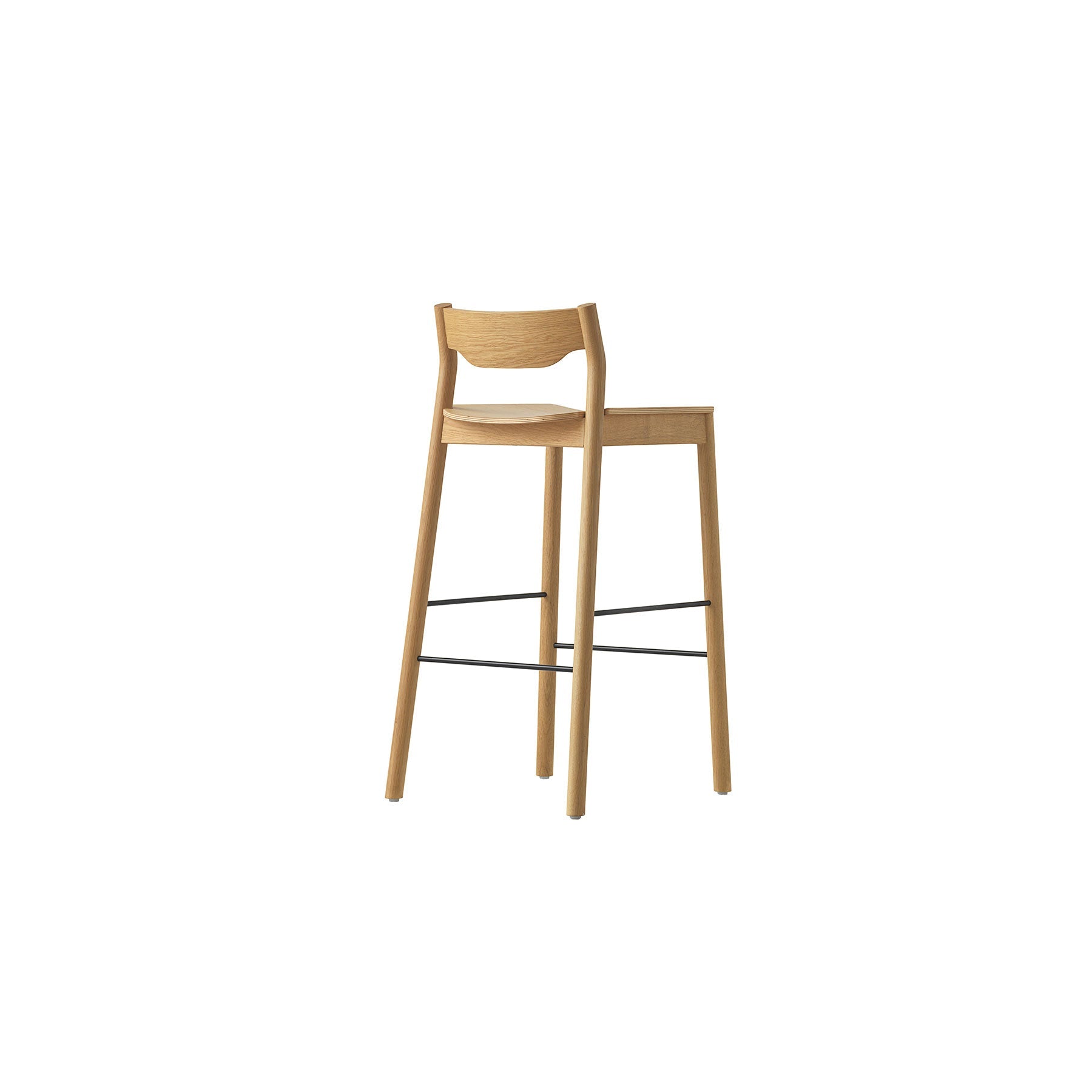 Tangerine Stool With Back - District Furniture