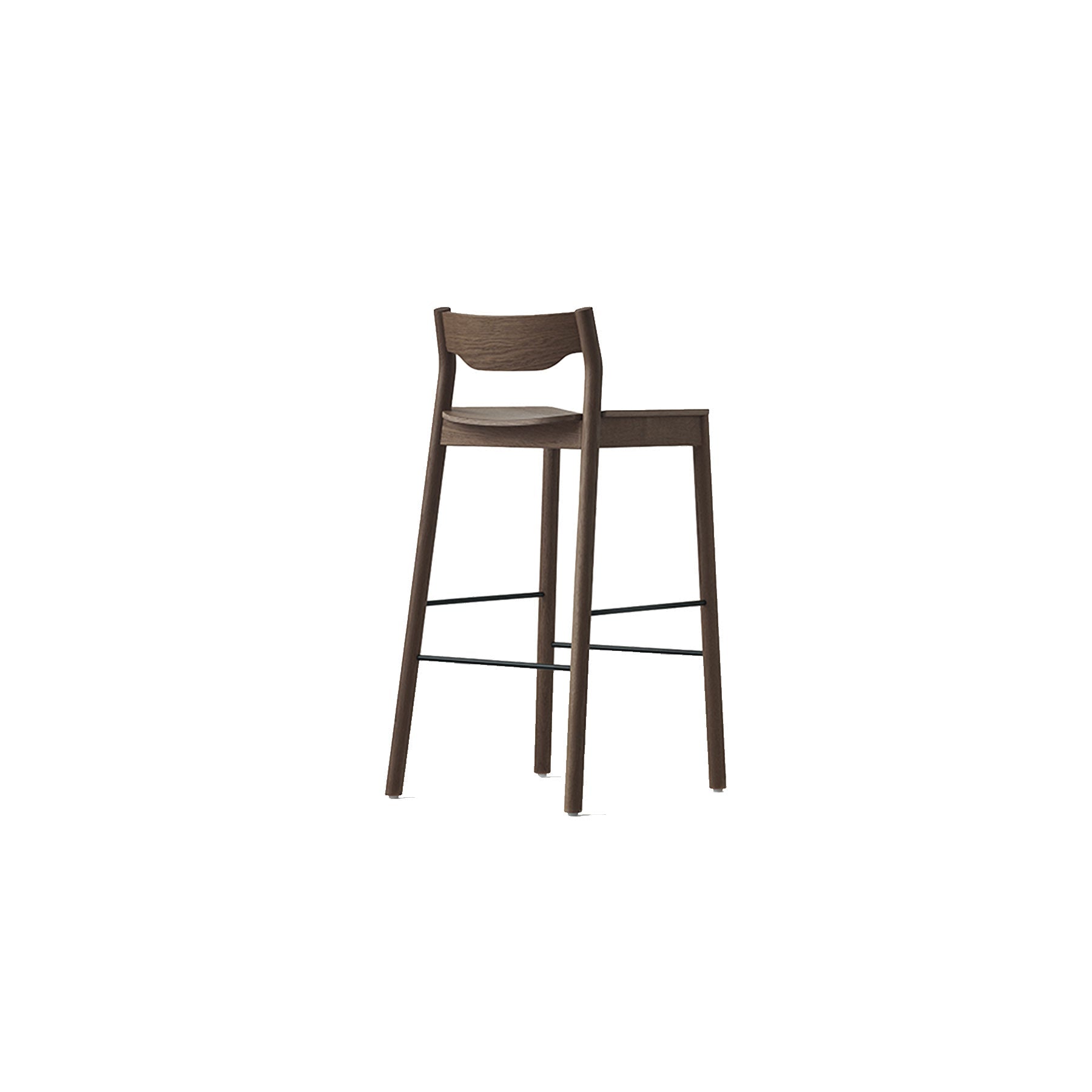 Tangerine Stool With Back - District Furniture