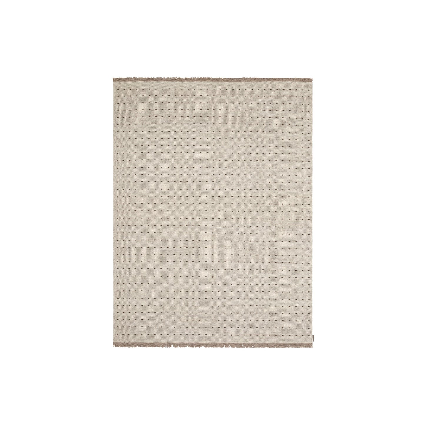 Yield Dot Naturally Coloured Fringes Rug - District Furniture