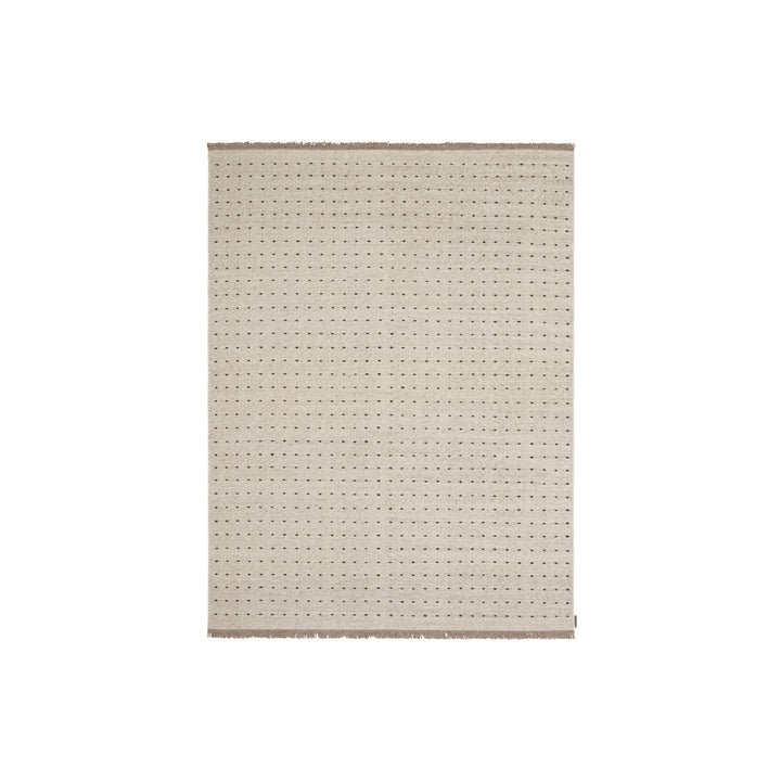 Yield Dot Naturally Coloured Fringes Rug - District Furniture